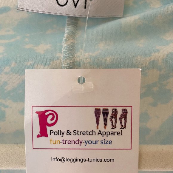 NWT Polly & Stretch Light & Dark Blue Wrap Dress L - Picture 3 of 7